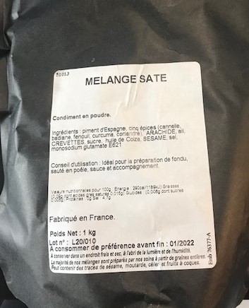 Satay Mix Powder 1 Kg Bag